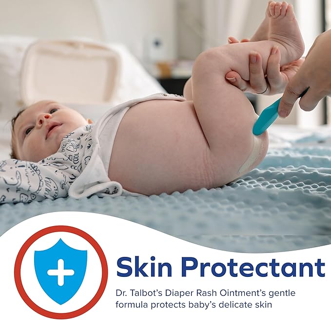 Dr. Talbot's Maximum Strength Diaper Rash Ointment - 14 oz - Zinc Oxide Skin Protectant with Peruvian Balsam - Treats and Prevents Rash