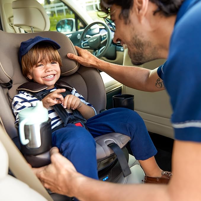 Maxi-Cosi Andi 360 Rotating All-in-One Baby Convertible Car Seat, Rear Facing, Forward Facing Infant Toddler Booster, Easy Rotation, Tension System, Harness Adjust, Truffle