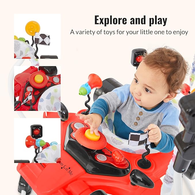 Dream On Me, Champ Activity Center & Jumper, Red