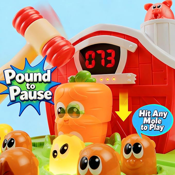 lalalark Game for Toddlers Age 2 3 4 5, Light & Sound, 4 Modes, 40 Levels, Baby Toy Gifts for Early Learning, Birthday Gift for Toddler Boy Girl Toys