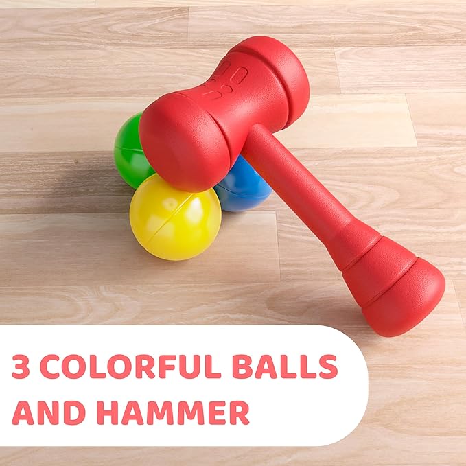 Lollipop Baby Hammer Toy Toddler Activity: Montessori Toys Spark Your Child's Curiosity with Our Ball and Hammer Toddler Toy. Encouraging Creativity and Coordination