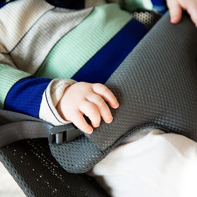 Childhome Evolux Baby Bouncer Mesh Fabric Seat Cover, Baby Lounger Cover, Lightweight Breathable Mesh Fabric, Replacement Baby Bouncer Seat Cover (Anthracite)