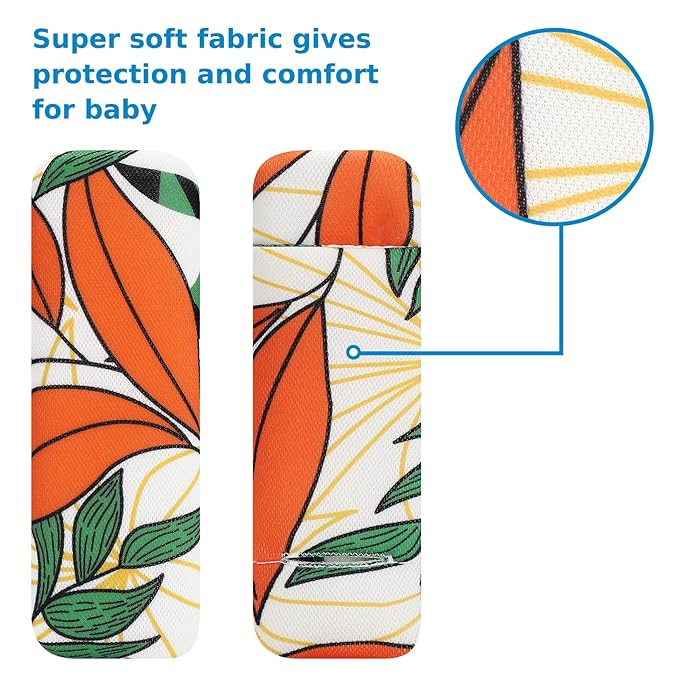Accmor Car Seat Strap Pads for Baby Toddler Kids, Car Seat Strap Covers, Super Soft Seat Belt Covers Fits for All Car Seats, Pushchair, High Chair, Stroller