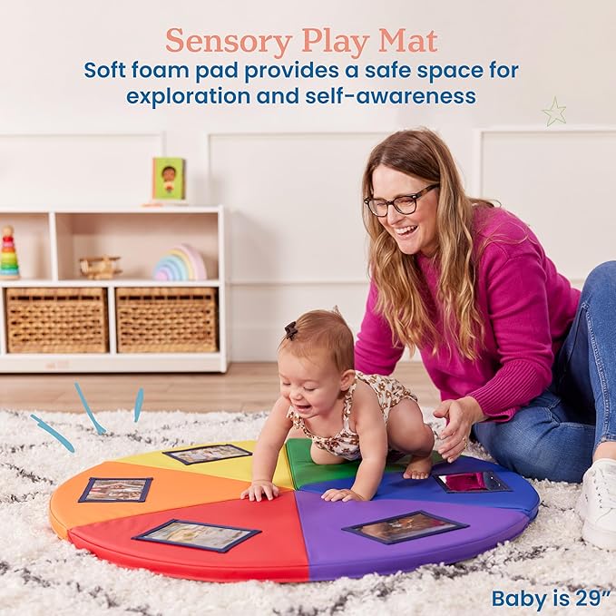 ECR4Kids SoftZone Picture Me Play Mat, Activity Mat, Assorted