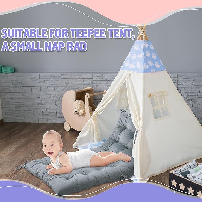 ROYALAY Cushion for Climbing Arch for Kids, Premium Climbing Set Cushion, Arch Cushion Floor Cushion Toddler Nap Mat(43 * 20 * 3inch,Gray)