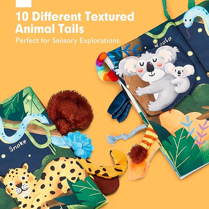 hahaland Baby Sensory Book & Tummy Time Book