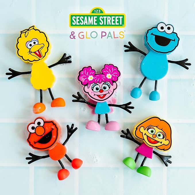 Glo Pals x Sesame Street Water-Activated Light-Up Cubes for Sensory Play (Abby Cadabby - Cubes with Character)