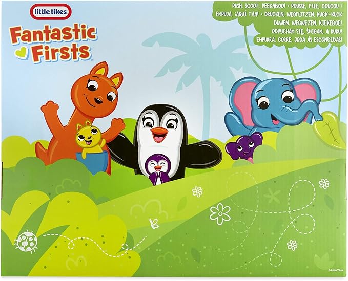 Little Tikes Fantastic Firsts Peeky Pals Kangaroo Press & Hop Toy, Multicolor (648823E7C)
