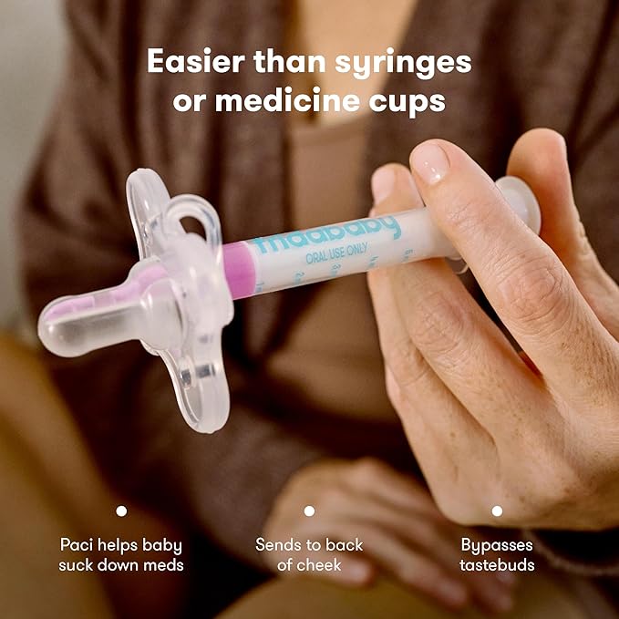 Frida Baby 3-in-1 Nose, Nail + Ear Picker + Frida Baby Medicine Pacifier, Medicine Syringe & Accu-Dose Pacifier