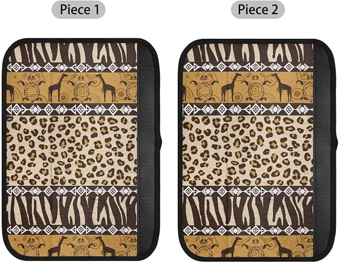 Navajo 2PCS Car Seat Strap Cover Giraffe Seatbelt Cushion Covers Leopard Print Safety Pads Soft Car Seat Straps Shoulder Pads Non Slip Neck Pad Protector for All Car Seat Stroller