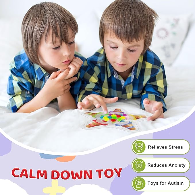 Color Sorting Sensory Toys for Toddlers, Color Matching Fidget Toys for Calming, Preschool Learning Montessori Toy Travel Fine Motor Skills Game for Kids Boys Girls Ages 3-5