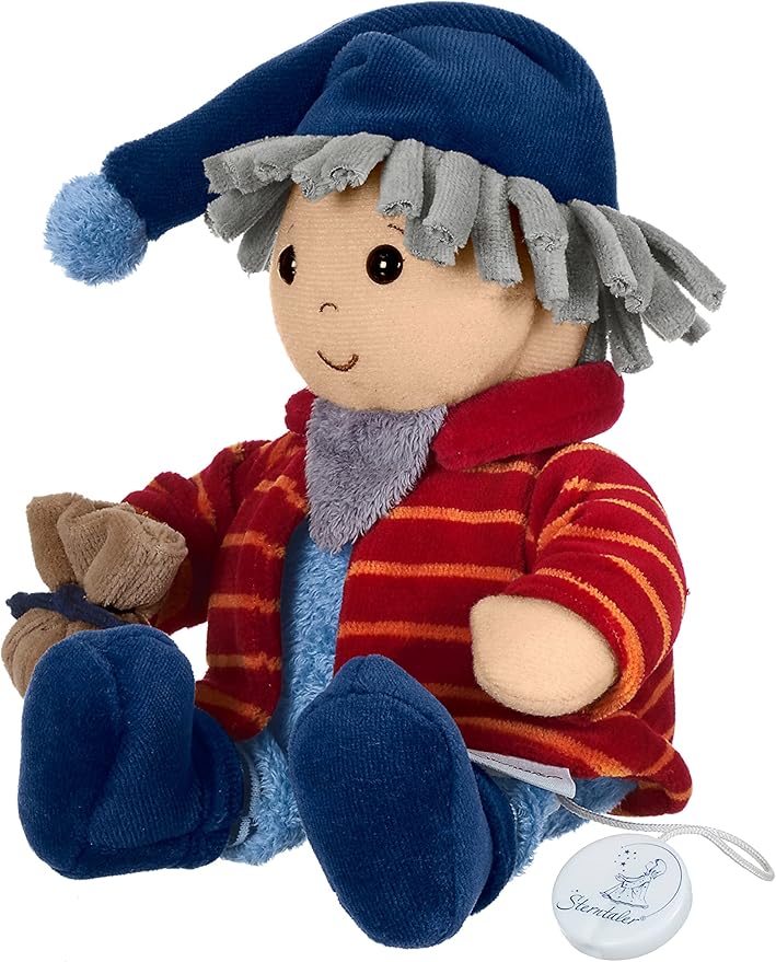 Sterntaler Musical Toy, Snuggle-Sandman, Interchangeable Music Box, Size: M, Multicoloured