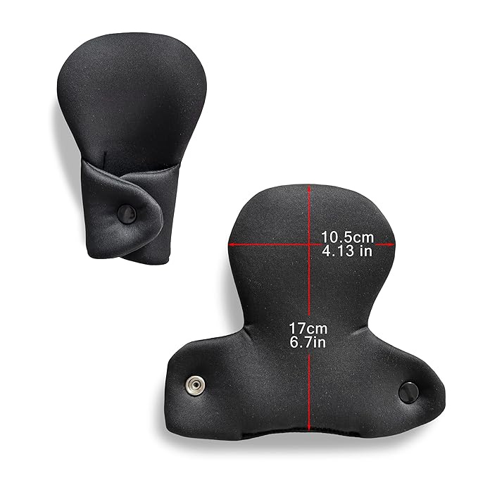 SeedFuture Car Seat Strap Cover Set for Baby, Covers with Crotch Pad Combo for Car Seats, Strollers, Black