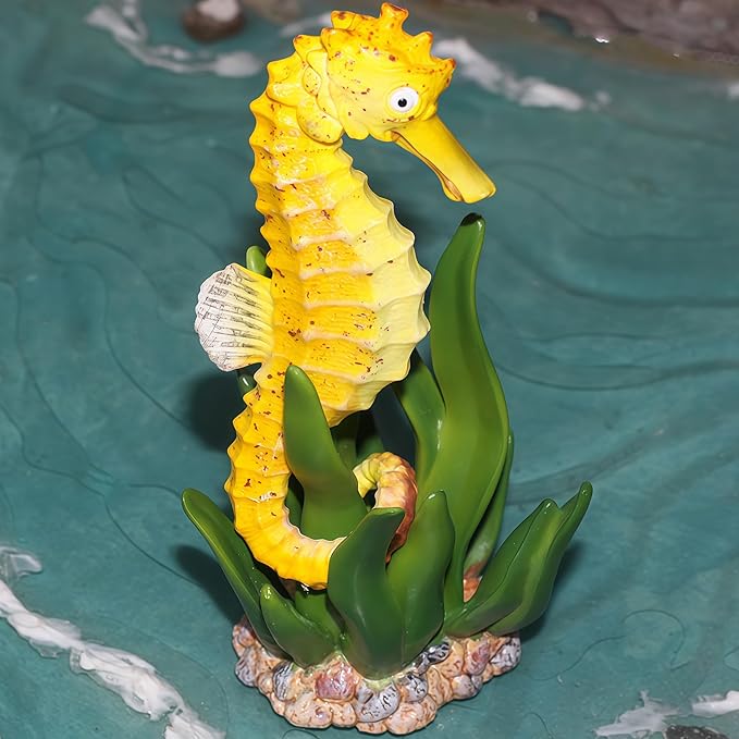 Gemini&Genius Sea Horse Toys for Kids, Marine Animal Seahorse Action Figure, Sea Horse Figurine Toy, Sea Life Figure Educational Gifts, Displays Play Toys, Collection Toys for Kids Animal Lovers