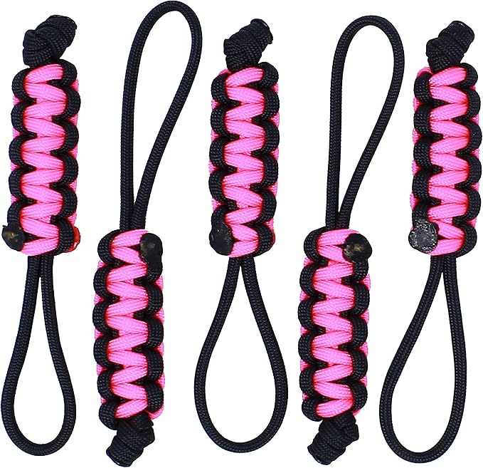 BubbasGarageTv - Large Heavy Duty Paracord Zipper Pulls (Customizable)
