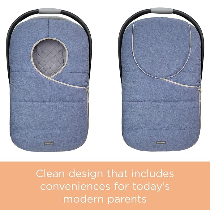 liuliuby Winter Carseat Covers Baby Boy | Infant Car Seat Cover Baby | Doona Accessories | Warm & Thick Fleece Canopy for Infant & New Born Cold Weather (Blue)