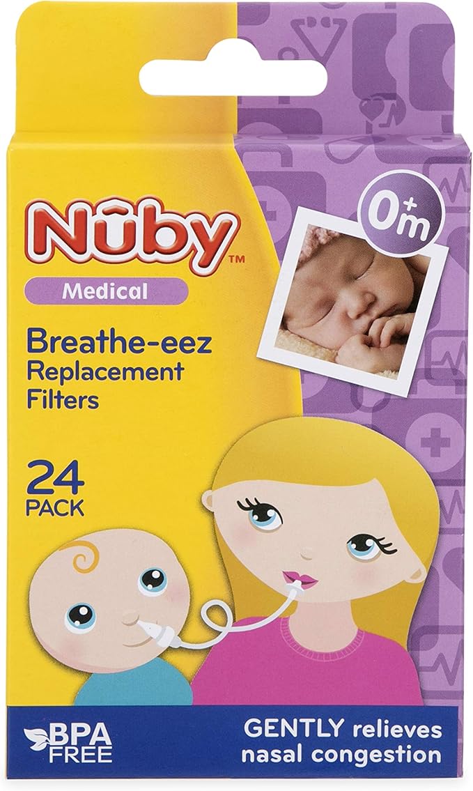 Nuby Breathe-EEZ Replacement Filters, 24 Count