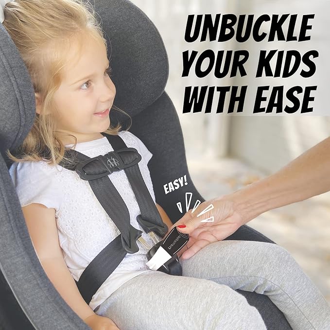 UnbuckleMe Car Seat Buckle Release Tool - Black & Lime Green 2 Pack - Buy one for Each Car or Give One to a Friend