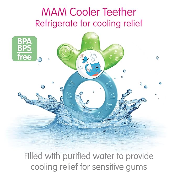 MAM Cooler Teether, Girls 4+ Months, 1-Count