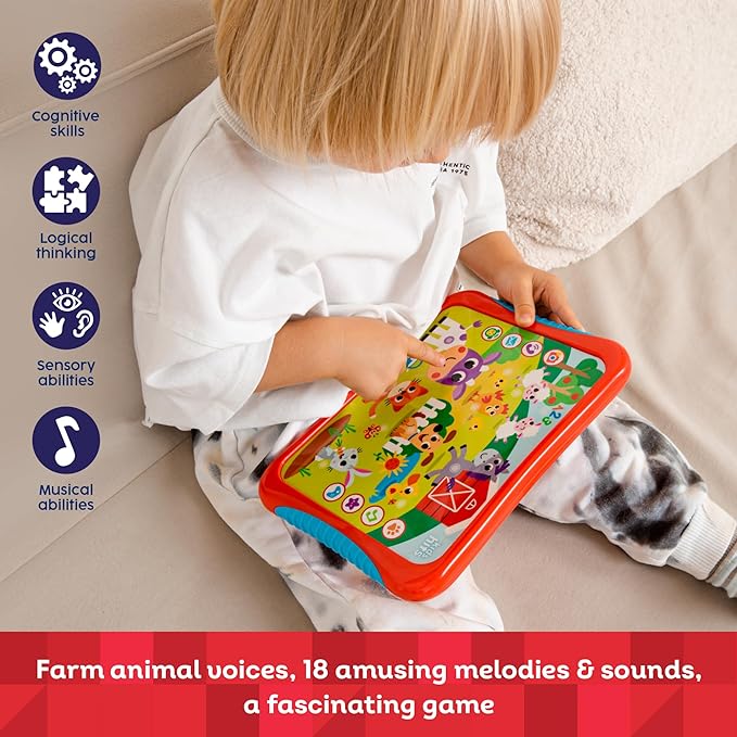 Kids Hits My Super Farm Hit Pad – Educational Musical Tablet Toy with Animal Sounds, Songs & Game Mode – Learning Toy for Toddlers Age 3+