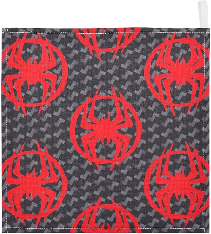 vvfelixl Baby Muslin Washcloths Red Spiders Silhouettes Baby Burp Cloths Cotton Baby Face Towel for Newborn Infants Boys Girls Soft and Absorbent 11.8 X 11.8 in, 3 Pack
