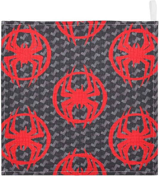 vvfelixl Red Spiders Silhouettes Baby Burp Cloths Baby Muslin Washcloths for Boys Girls Cotton Baby Face Towel for Newborn Infants Soft and Absorbent 11.8 X 11.8 in, 5 Pack