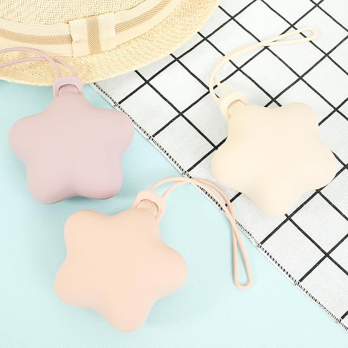 3 Pack Silicone Pacifier Holder Case, Safe and Soft Material, Pacifier Pouch Portable Pacifier Case with Stretchy Lanyard, Protective Pacifier Storage Case for Diaper Bag Stroller Travel