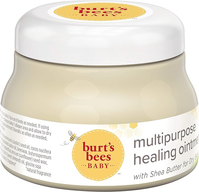 Burt's Bees Baby 100% Natural Origin Multipurpose Healing Ointment, Face & Body Baby Ointment 7.5 Ounce Tub - Pack of 3