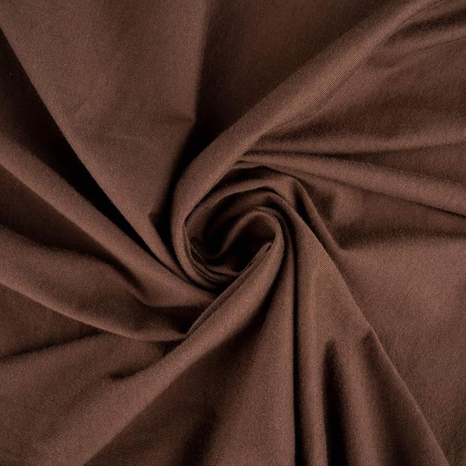SheetWorld Baby Fitted Bassinet Sheet Fits Nuna Mixx 12 x 29 inches, 100% Cotton Jersey Hypoallergenic Sheet, Unisex Boy Girl, Solid Brown, Made in USA
