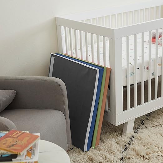 ECR4Kids SoftZone 123 Look at Me Activity Mat, Folding Playmat, Earthtone