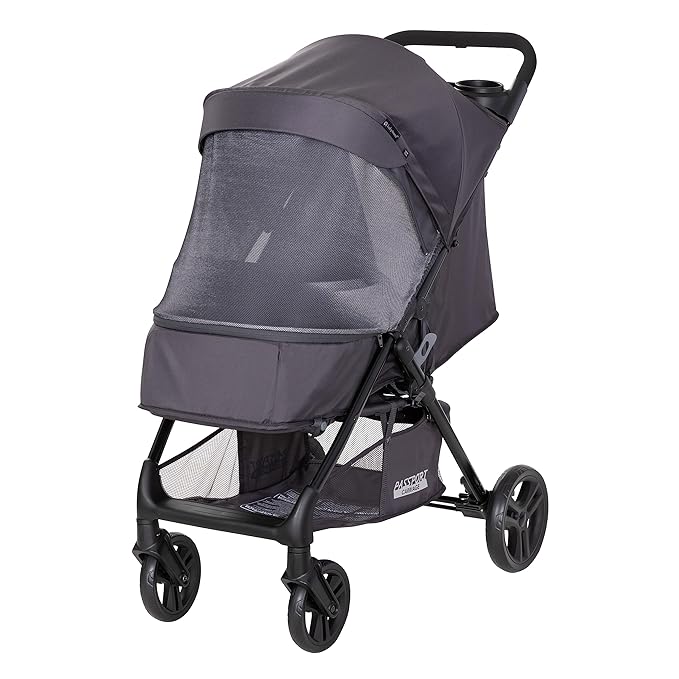 Baby Trend Passport Carriage Travel System with EZ-LiftTM 35 Plus Infant Car Seat Base, Dash Pink