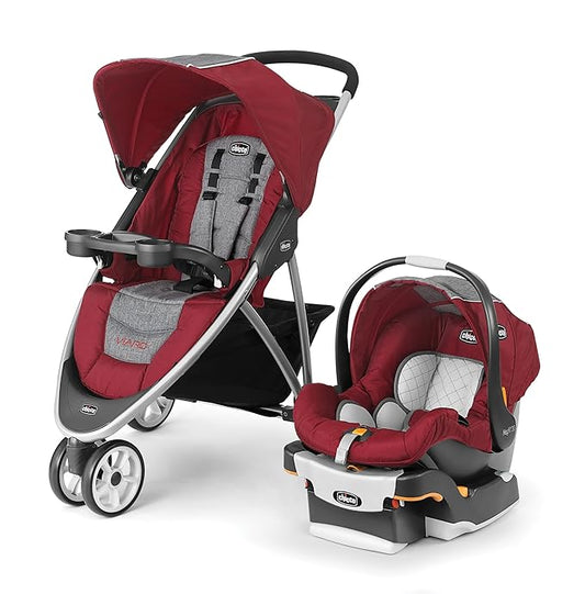 Chicco Viaro Travel System, Cranberry