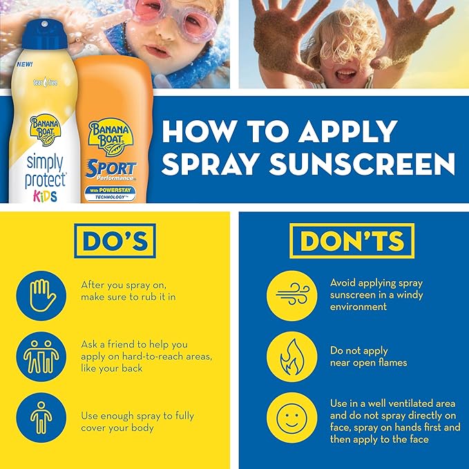 Banana Boat Simply Protect Mineral-Based Sunscreen Lotion for Kids, SPF 50+, Tear Free, 25% Fewer Ingredients, 6oz.