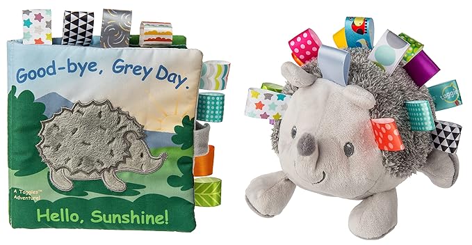 Mary Meyer Baby Soft Toy Bundle, 2-Piece, Taggies Heather Hedgehog