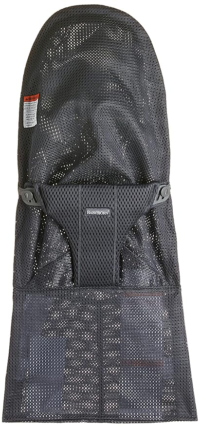 BabyBjörn Fabric Seat for Bouncer - Anthracite, Mesh, Anthracite, 1 Count (Pack of 1)