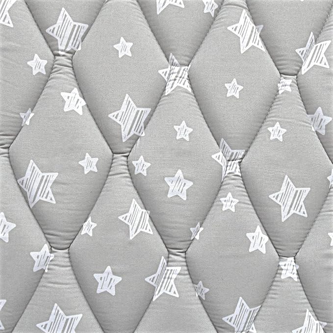 Baby Play Mat 50" X 50" Fit for TODALE Playpen, Non-Slip Baby Playpen Mat for Playing, Grey Star