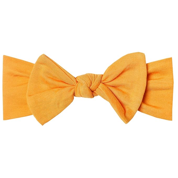 Copper Pearl Baby Bows: Stylish Headbands for Baby Girls, Premium Soft and Stretchy Baby Headbands, Perfect for Newborns, Trendy Designs - Solar