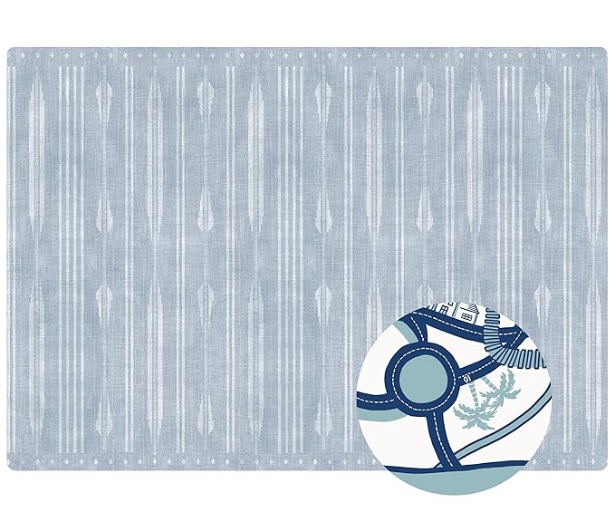 The Shwally PlayMat - Soft Baby Play Mat - Reversible Foam Floor Mat - Waterproof, Wipe-Clean, Durable, Non-Toxic and Hypoallergenic - Large (6.5' X 4.5') (Bowie)