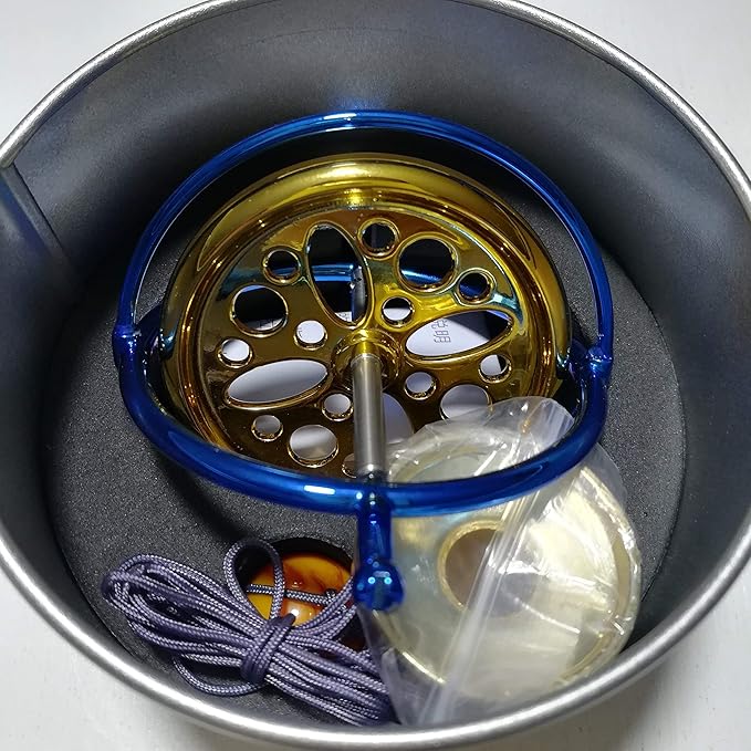 Joytech Precision Gyroscope Metal Anti-Gravity Spinning Top Balance Toy and 4.13'' (105mm) Diameter Spinning Top Base AG002-DZ06