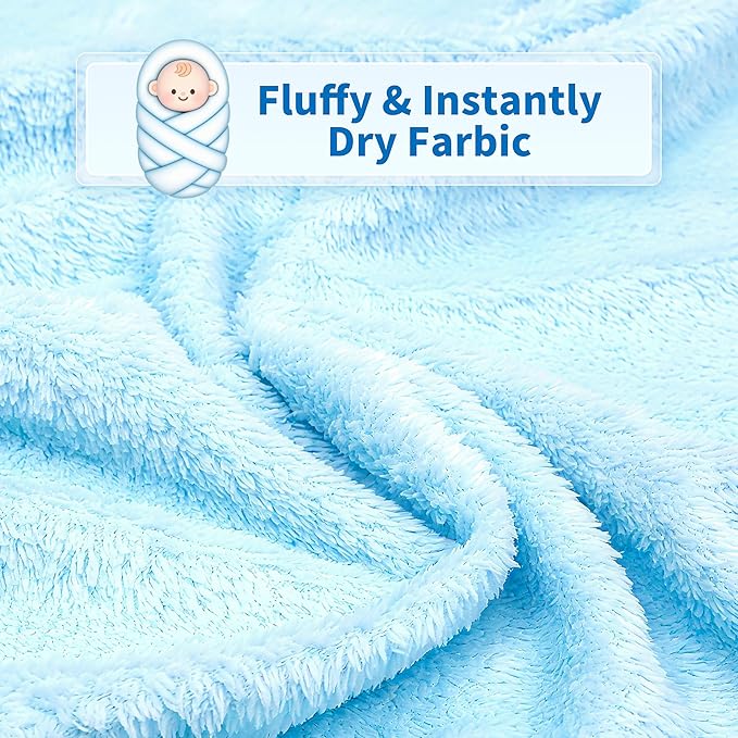HBHLFZ 4-Pack Baby Bath Towels,Set of 2 Hooded Baby Bath Towels and 2 Baby Face Towels, Super Soft,Highly Absorbent,31.5x31.5inch,Suitable for Newborns,Toddlers and Children,Unisex（Elephant, Dog）
