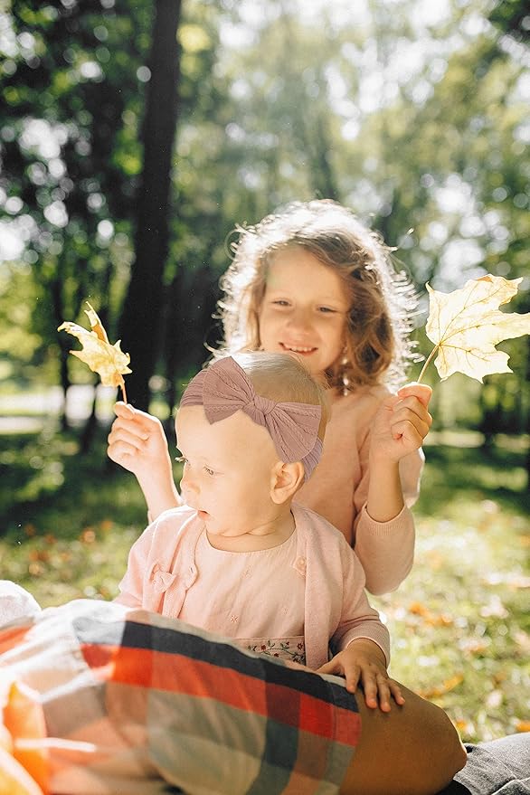 Baby-Girls Floral-Bows-Headband Baby-Turban-Knotted-Elastic-Soft-Headwrap for Newborn-Infant-Toddler Hair-Accessories