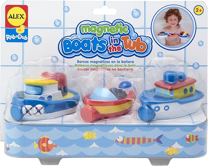 Alex Rub a Dub Magnetic Boats in the Tub Kids Bath Activity