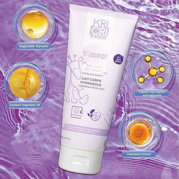 Children's Body Lotion Lubricated Moisturizing with Natural Plant Ingredients, Suitable for Children Over 4+ Age