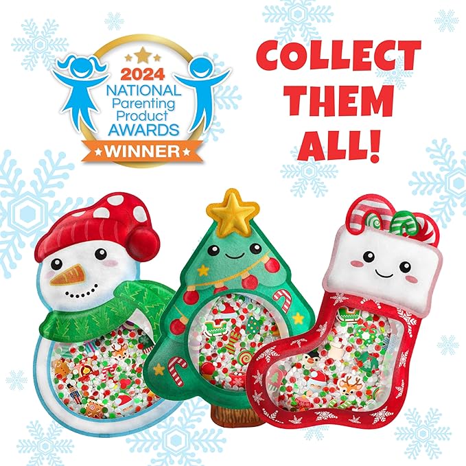 Vango BIZYBOO - Toddler Preschool Learning Activity - Teach Objects and Words with This Educational Seek & Find Sorting Toy – for Ages 2 and Up - Stocking Stuffer - Christmas (Snowman)