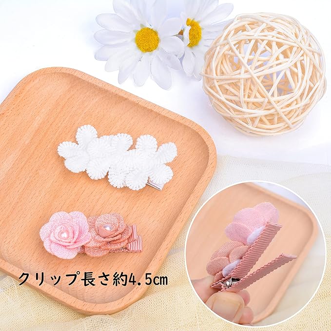 Baby Girl Hair Clips Hair Bows for Girls with Hair Bows Holder (Color E)