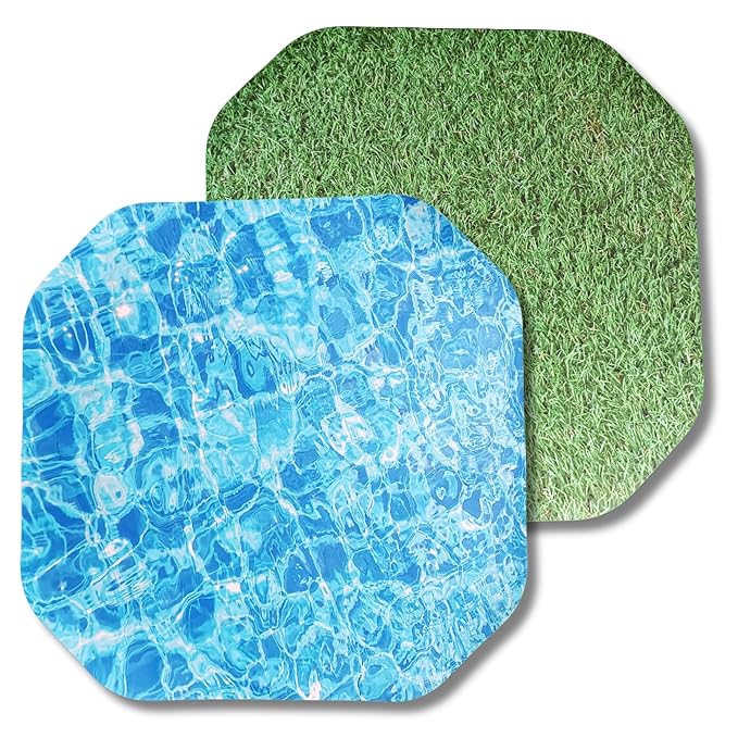 Small Sensory Play Mat – Double Sided Grass & Water Tuff Tray Insert (Fits 27.5" Tuff Tray, Tray Not Included)