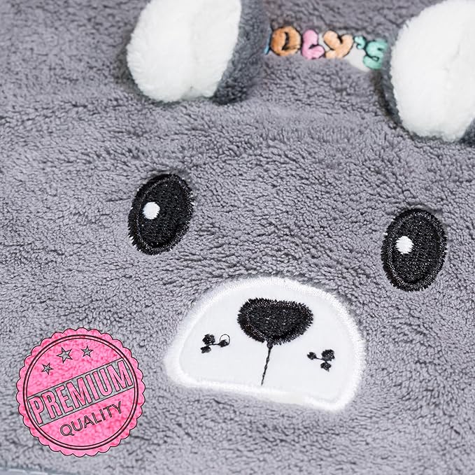 Ioly's Hooded Baby Bath Towels for Newborn Essentials 41" x 41" (Large) Kid Towel with Hood for Babies Toddler Infant Baby Towels with Hood Cosas para Bebes recien nacidos Baby Bath Items (Grey)