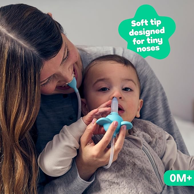 Playhouse MD Booger Buddy Nasal Aspirator, Elephant - with LED Light for Babies & Toddlers – BPA-Free Snot Remover for Infant Stuffy Nose, Congestion Relief – Easy to Clean Design - FSA/HSA Eligible