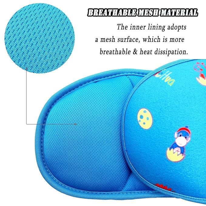 Letton Child Head Support for Car Seats - Adjustable Toddler Car Seat Head Holder Head Strap, Breathable Kids Headrest Neck Relief - A Comfortable Sleep Solution (Blue Dinosaur)