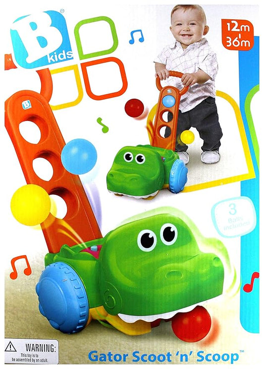 Infantino BKIDS Gator Scoot N' Scoop, 8", Multi